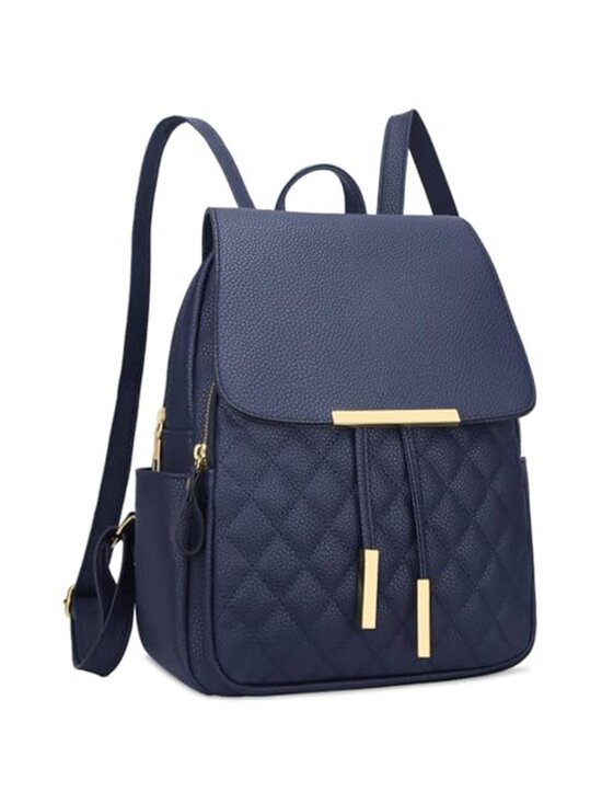 Quilted Trendy Leather Backpack Purse for Women and Ladies Shoulder main image 4